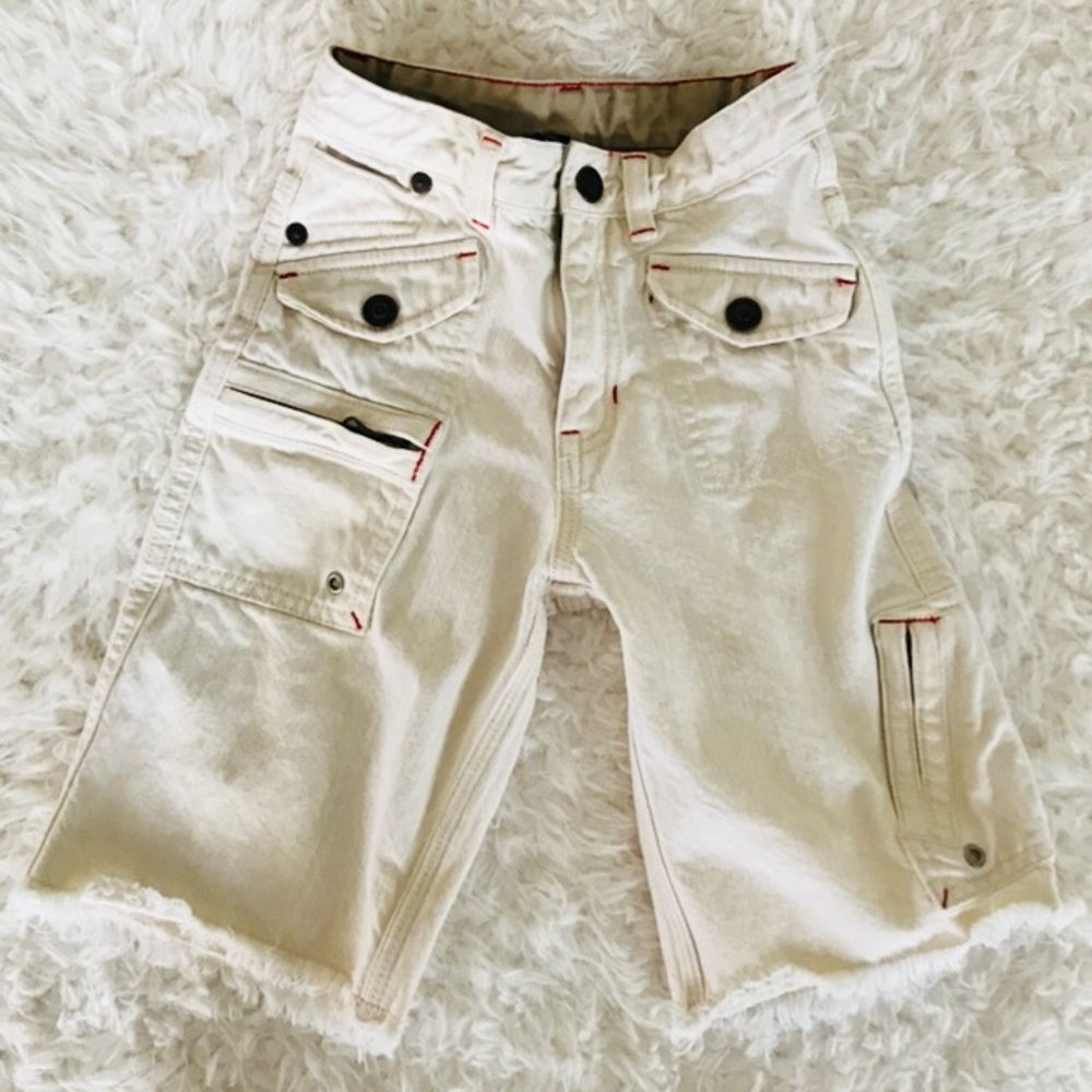 GAP Off White Denim Shorts